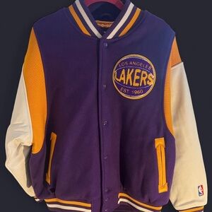 Men's LA Lakers Mitchell & Ness  Hardwood Classics Varsity Full-Snap jacket XL